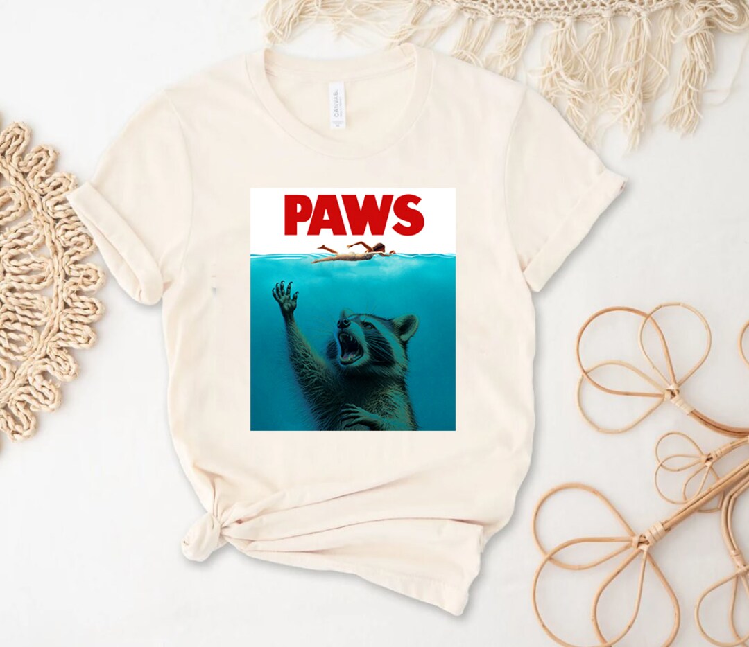 paw movie fine funny raccoon love t shirt MakerPlace by Michaels